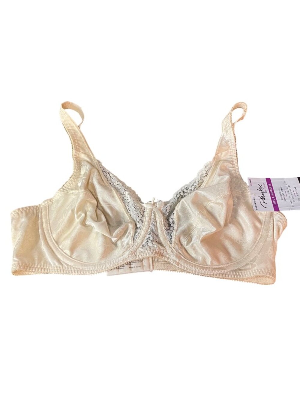 Playtex® Secrets® Lifts & Supports Full Figure Unlined Underwire Bra 4422 Sz 38B